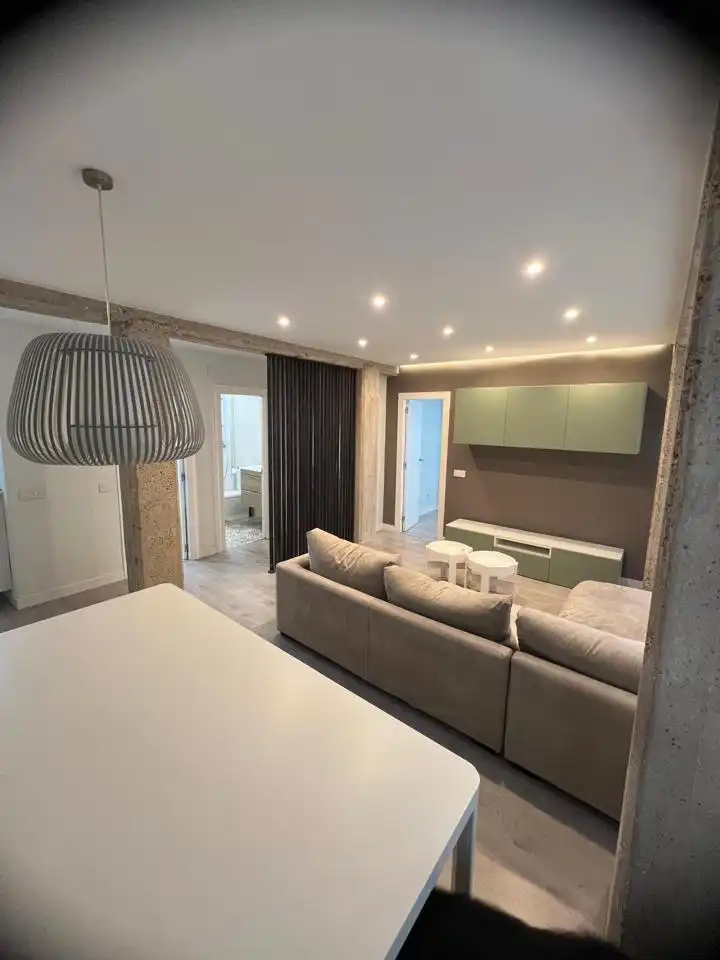 Living room of Flat for rent in Valencia  with Air Conditioner and Furnished