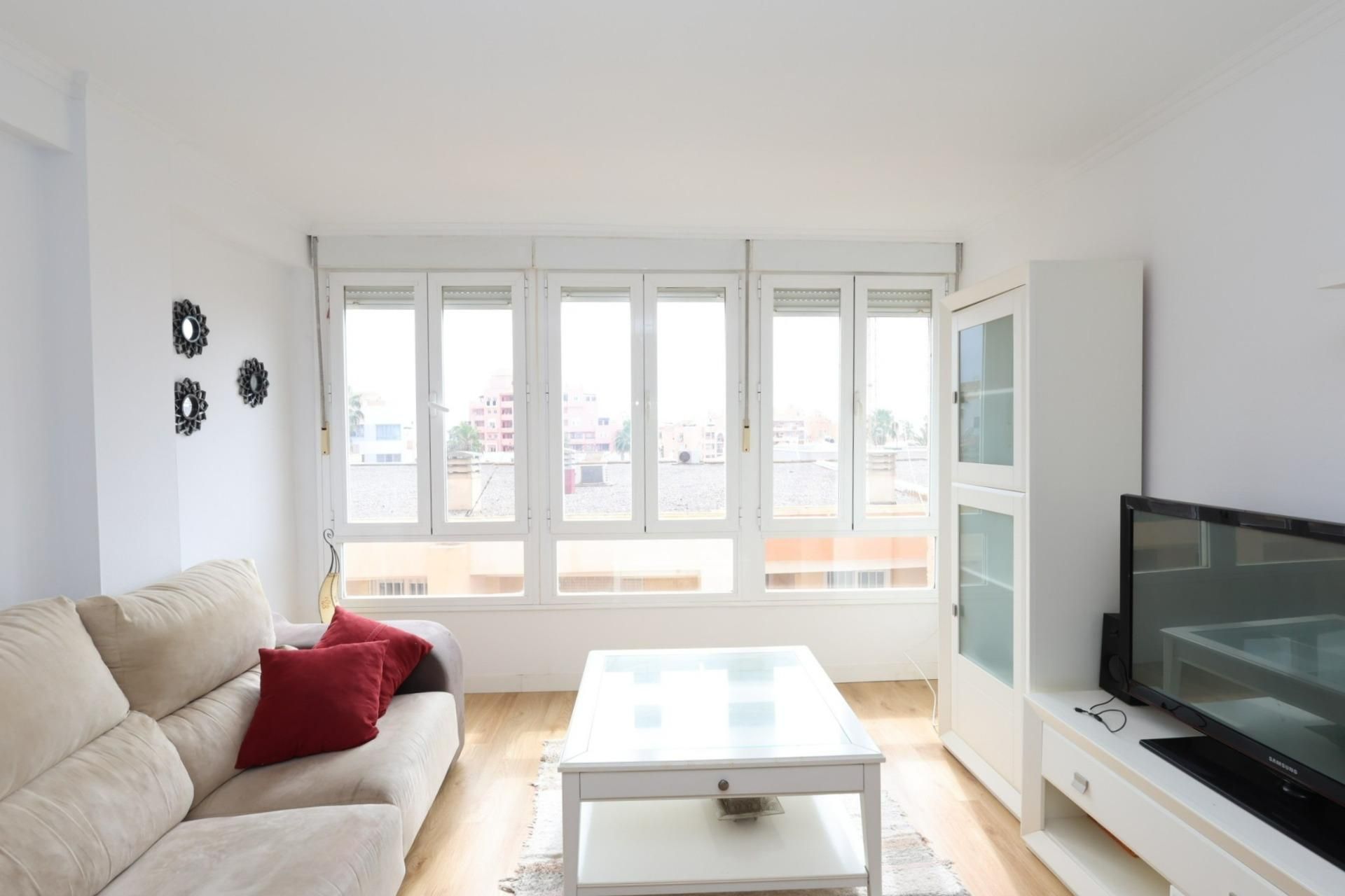 Sala de estar de Piso en venta en Roquetas de Mar