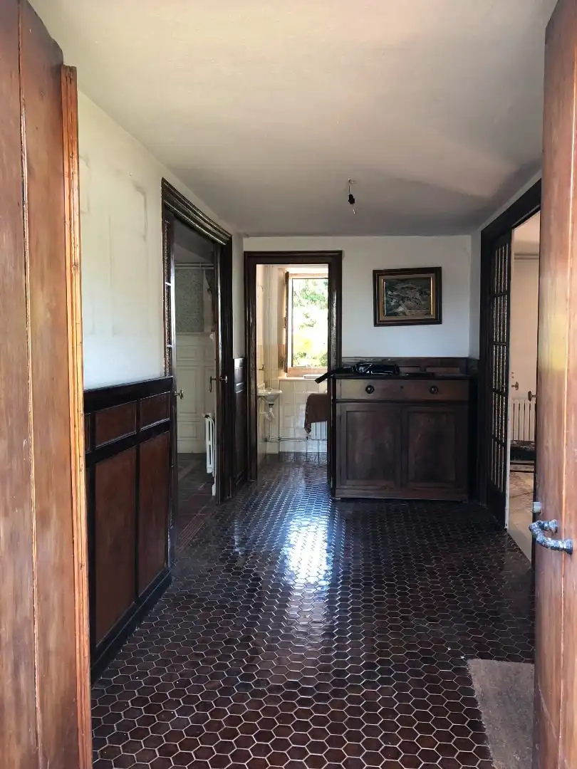 Badezimmer von Haus oder Chalet zum Verkauf in Oleiros mit Privatgarten, Parkett und Terrasse