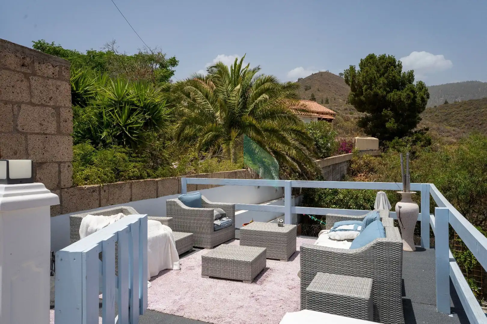 Terrassa de Casa o xalet en venda en San Miguel
