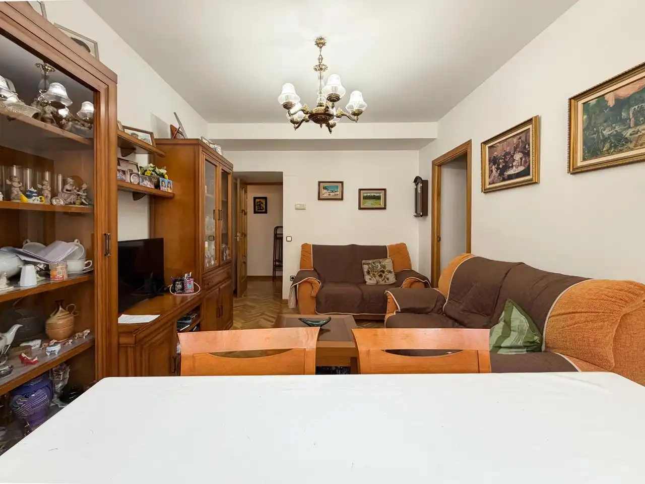 Sala d'estar de Pis en venda en Alcobendas amb Aire condicionat, Calefacció i Parquet