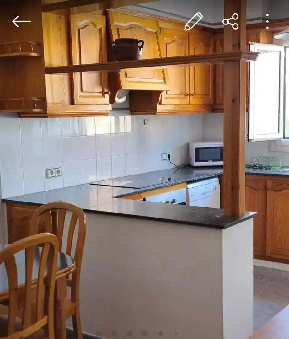 Cocina de Piso en venta en Es Mercadal con Jardín privado, Amueblado y Balcón