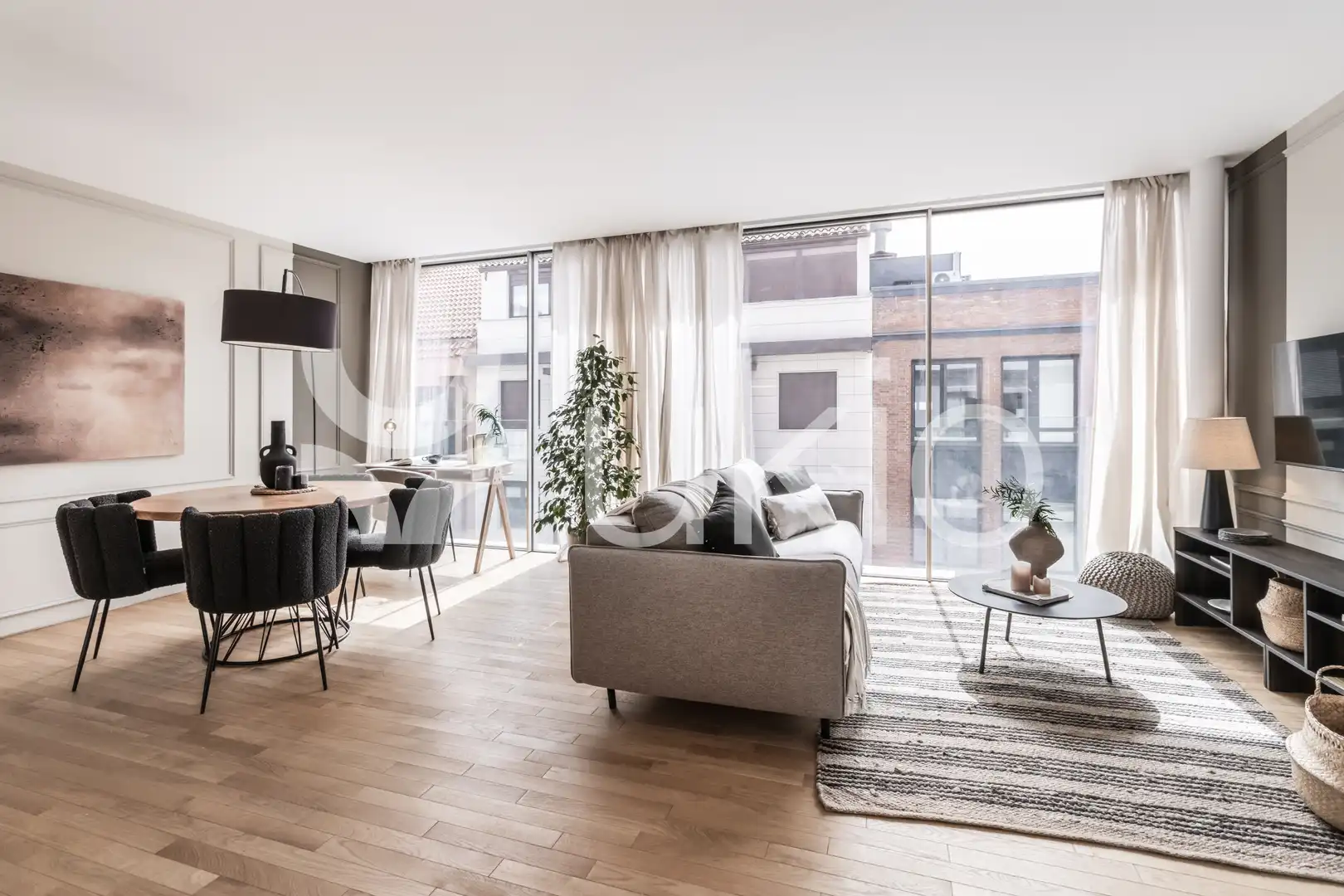 Wohnzimmer von Wohnungen zur Miete in Madrid mit Klimaanlage, Heizung und Möbliert