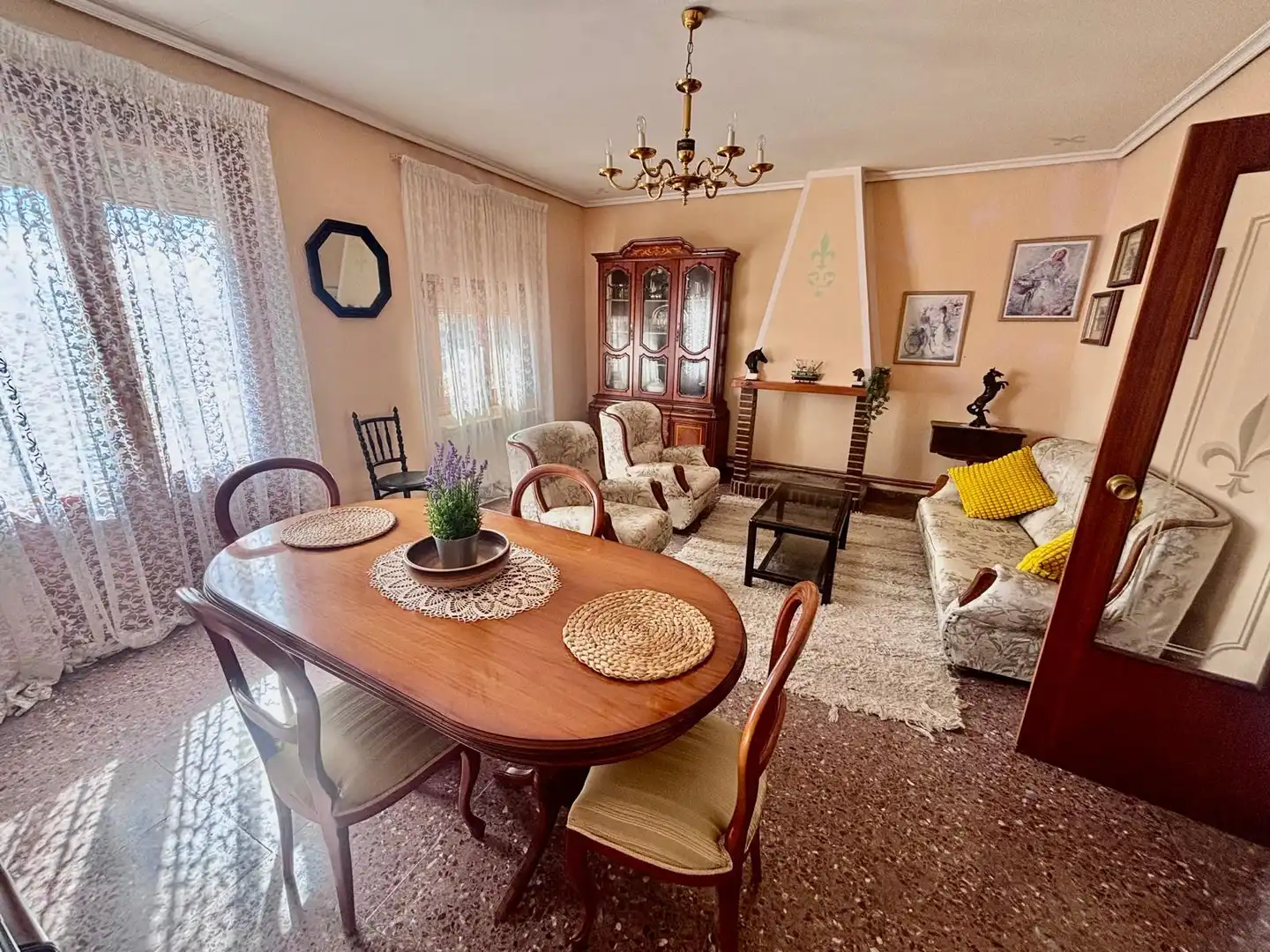 Living room of Houses for sale in Bulbuente  with Heating, Storage room and Furnished