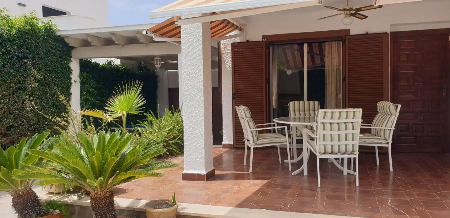 Terraza de Casa o chalet de alquiler en Cartagena con Aire acondicionado, Calefacción y Jardín privado