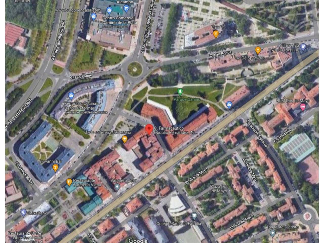 Vista exterior de Garatge en venda en Burgos Capital