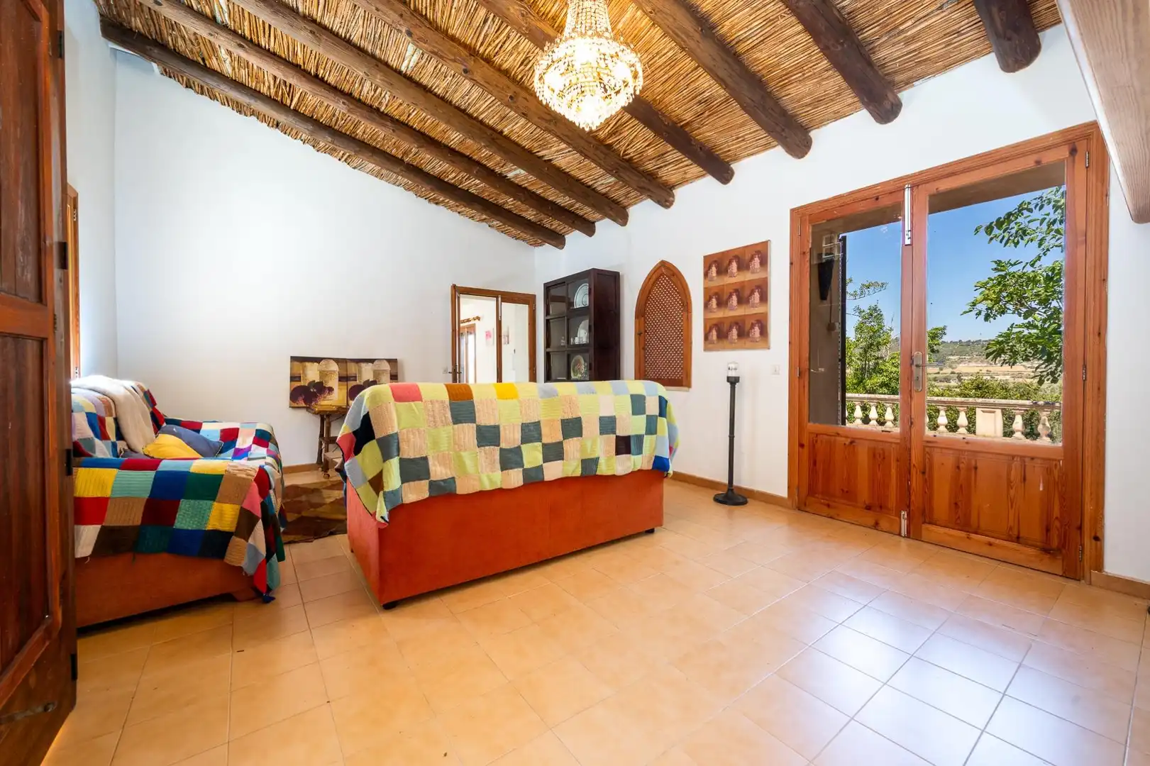 Sala de estar de Finca rústica en venta en Sant Joan con Jardín privado, Terraza y Trastero