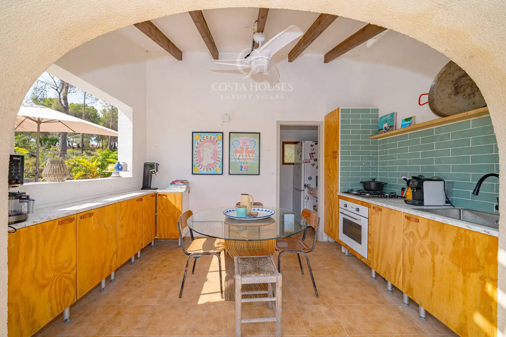 Cuina de Casa o xalet en venda en Jávea / Xàbia amb Aire condicionat, Jardí privat i Terrassa