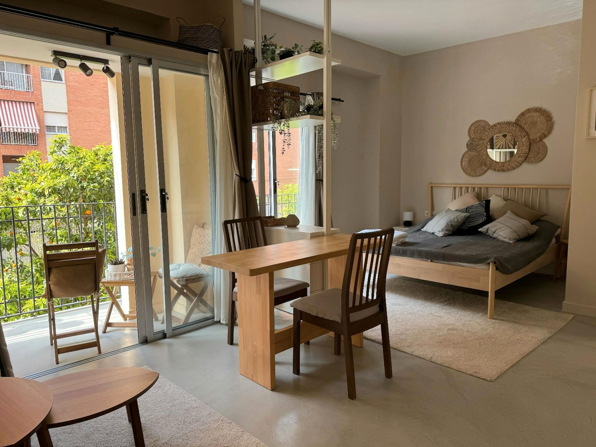 Bedroom of Flat to rent in  Valencia Capital  with Air Conditioner, Furnished and Washing machine