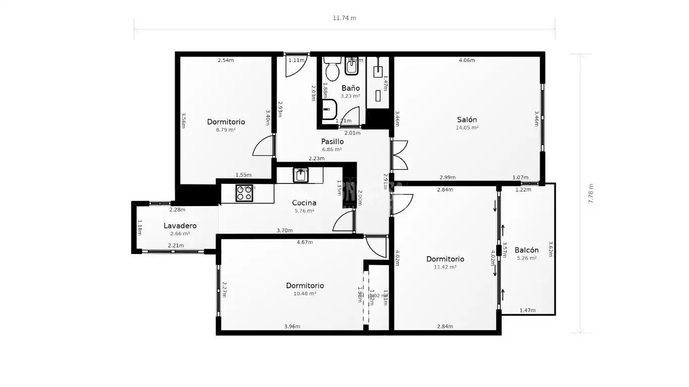 Flat for sale in Madrid  with Air Conditioner and Heating