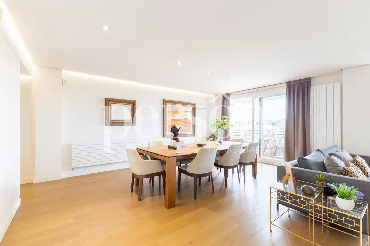 Comedor de Piso de alquiler en Valencia con Aire acondicionado, Terraza y Amueblado