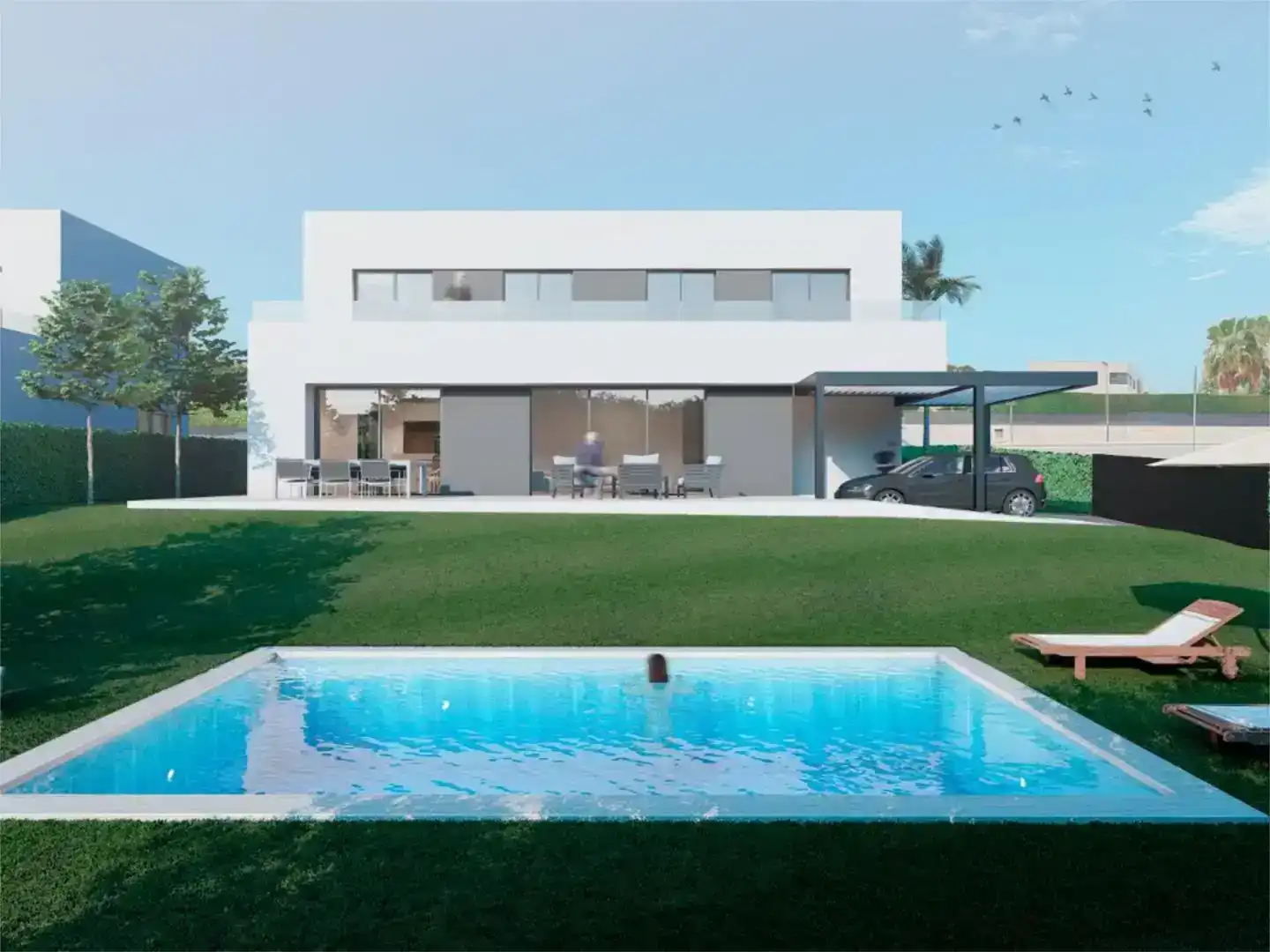 Vista exterior de Casa o xalet en venda en Sant Andreu de Llavaneres amb Aire condicionat, Piscina i Balcó