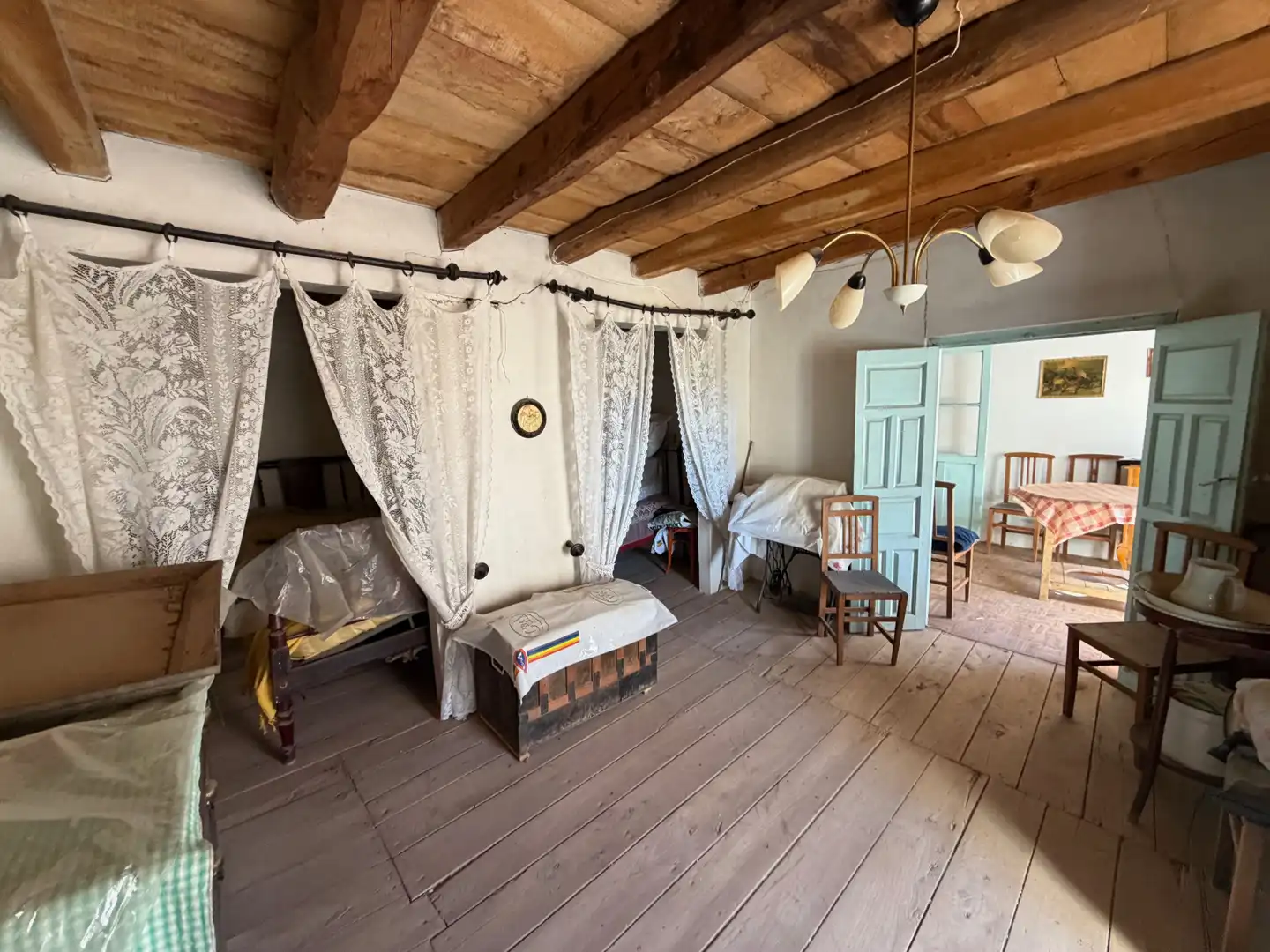 Sala de estar de Finca rústica en venta en Villaverde de Montejo con Trastero y Amueblado
