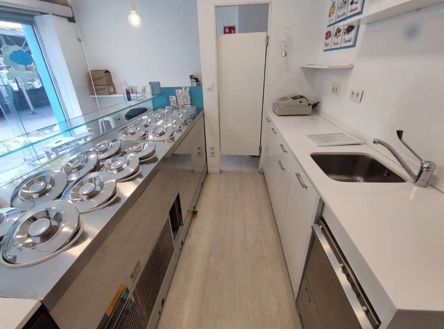 Cocina de Local en traspaso en Barcelona con Aire acondicionado y Amueblado