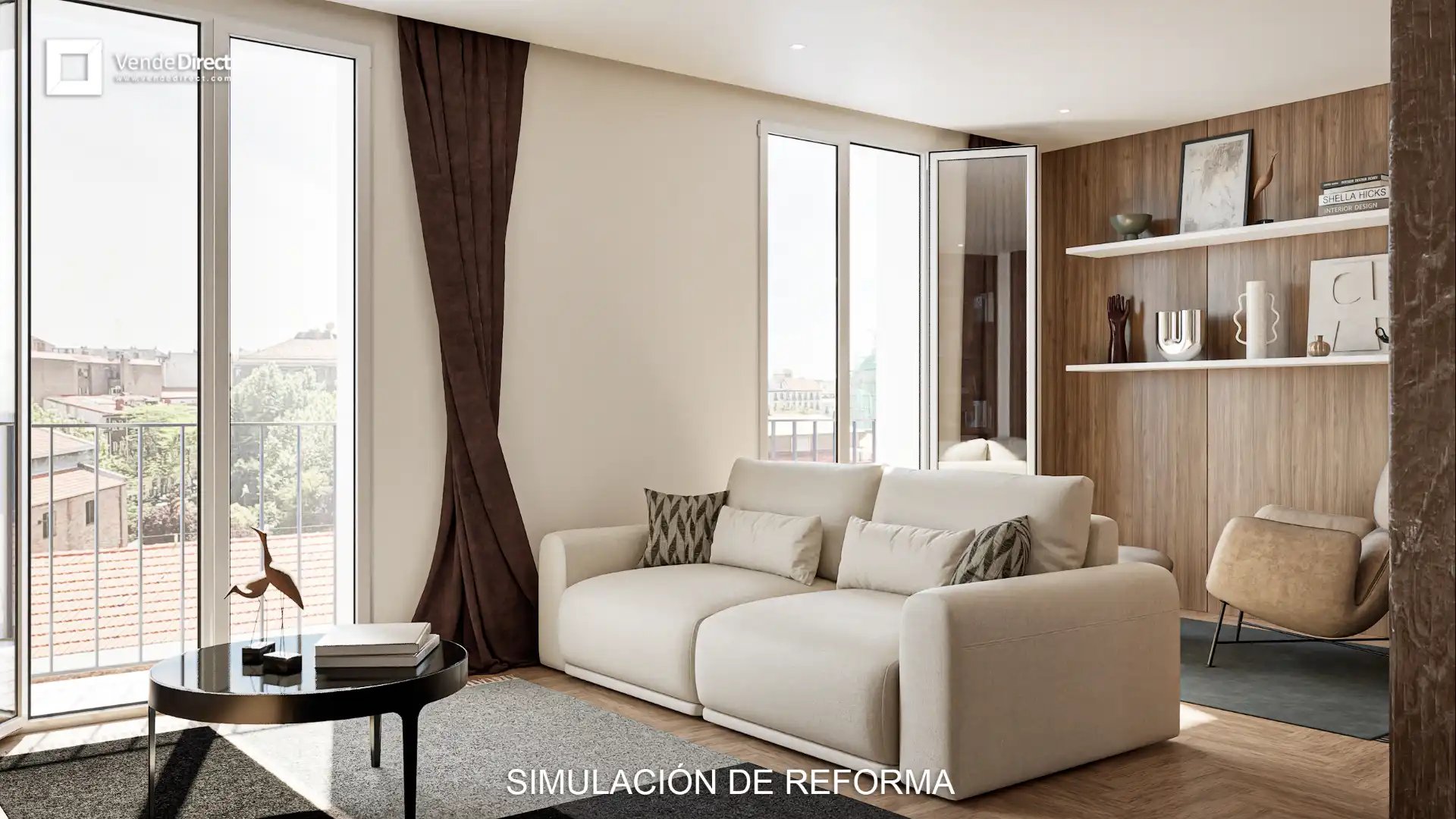 Sala de estar de Piso en venta en  Madrid Capital con Trastero, Amueblado y Balcón