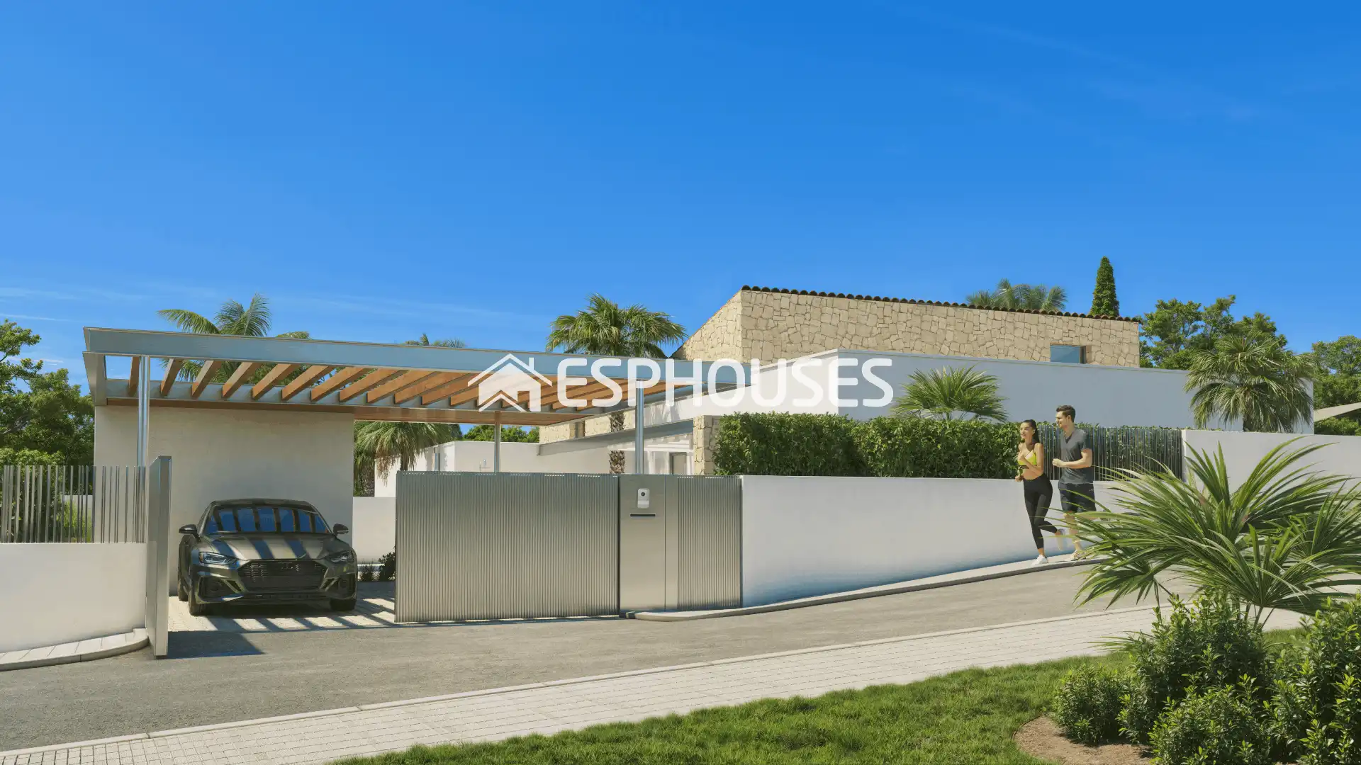 Exterior view of Houses for sale in La Nucia  with Air Conditioner, Swimming Pool and Home automation