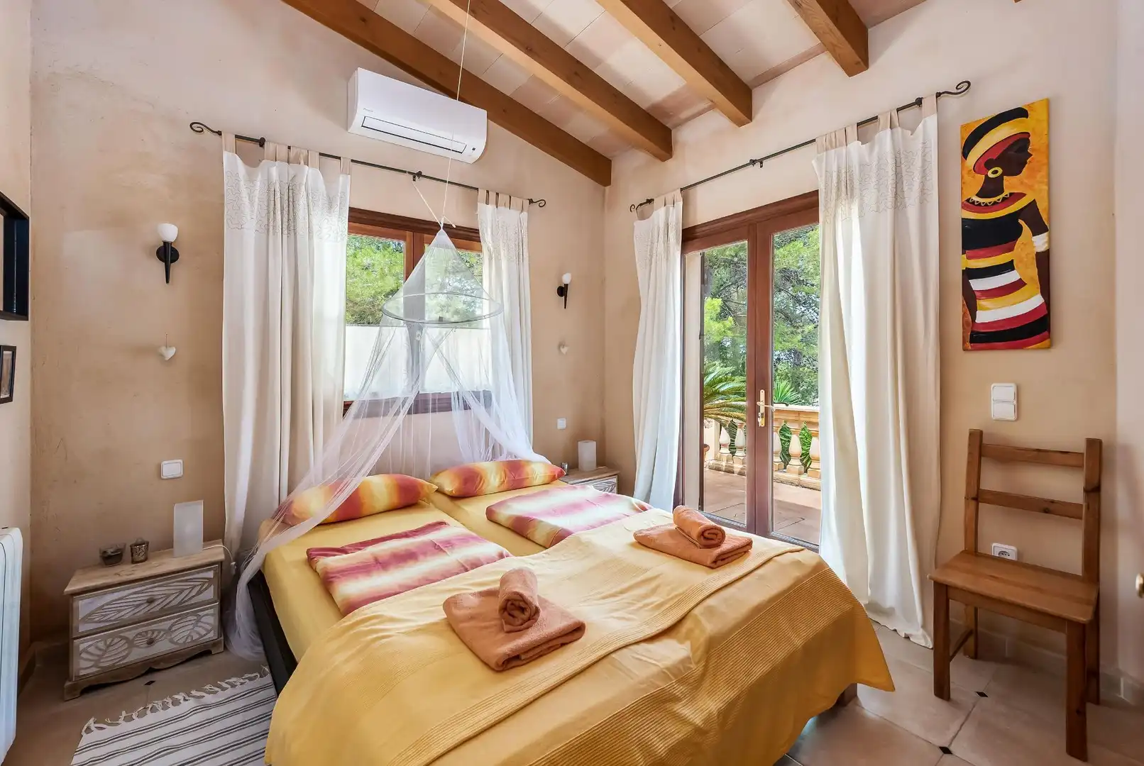 Bedroom of Houses for sale in Artà  with Air Conditioner, Heating and Terrace