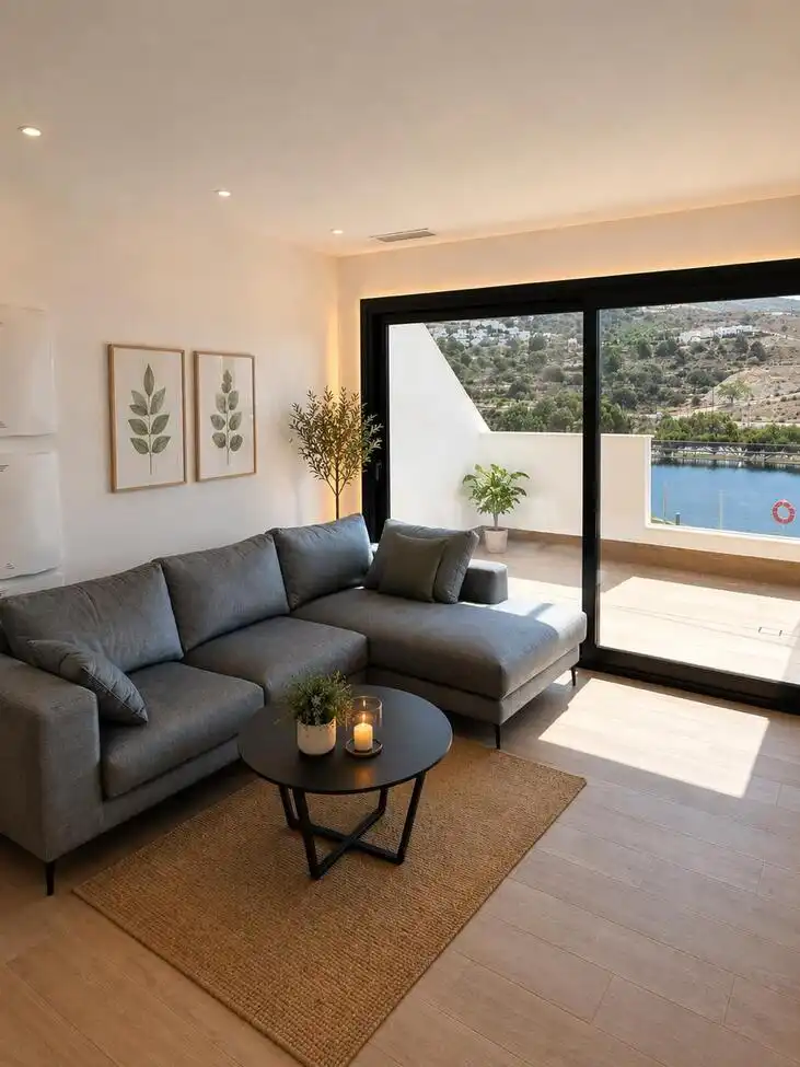 Sala de estar de Ático en venta en Villajoyosa / La Vila Joiosa