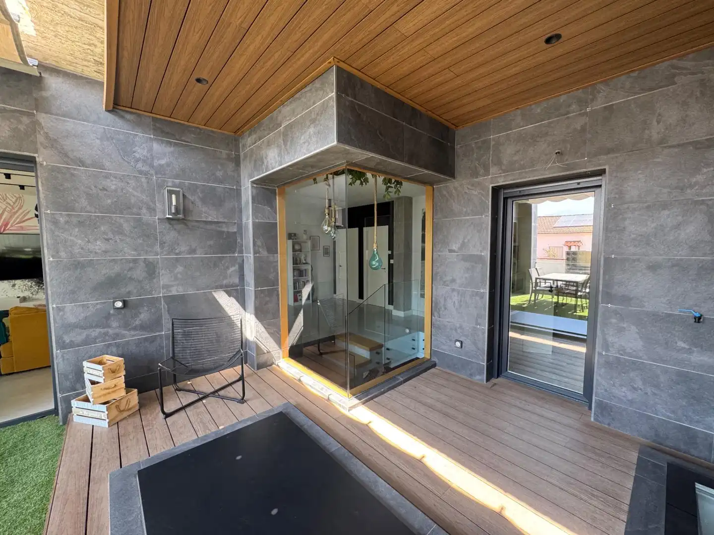 Terraza de Casa adosada en venta en Armilla con Aire acondicionado, Calefacción y Jardín privado