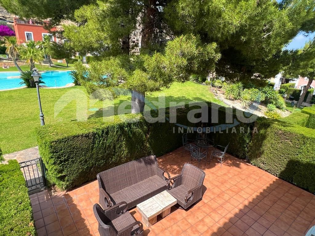 Garden of Single-family semi-detached for sale in Finestrat  with Air Conditioner, Heating and Swimming Pool