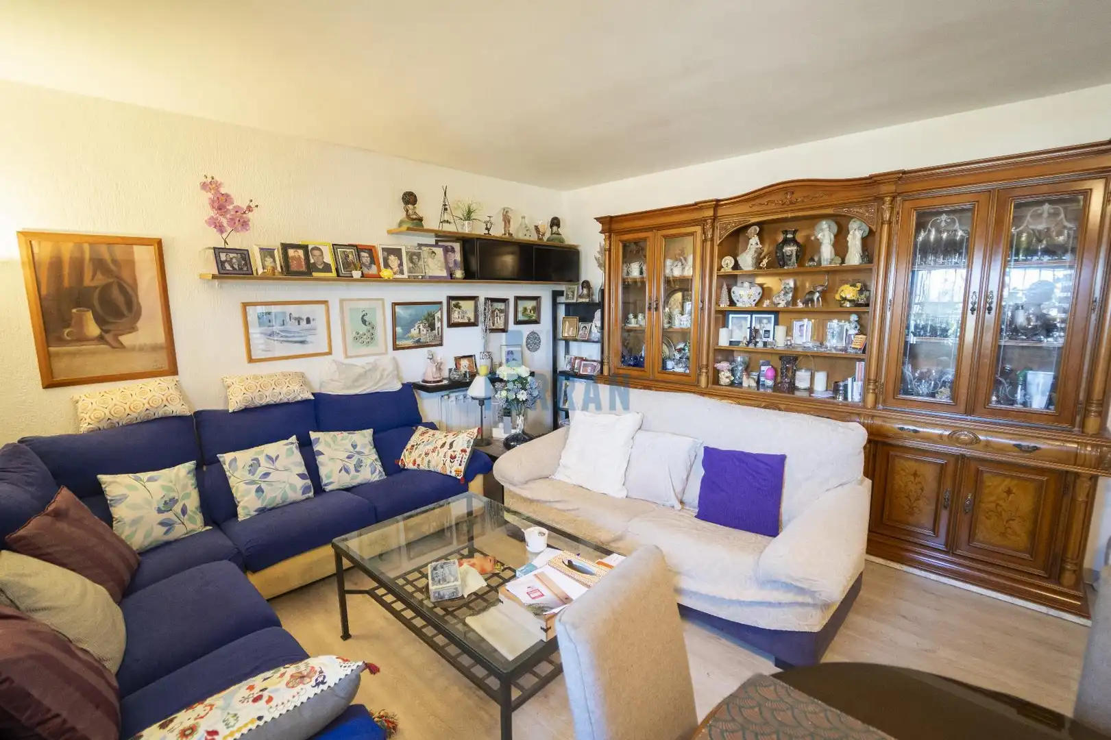 Sala de estar de Piso en venta en Cerdanyola del Vallès con Aire acondicionado, Calefacción y Parquet