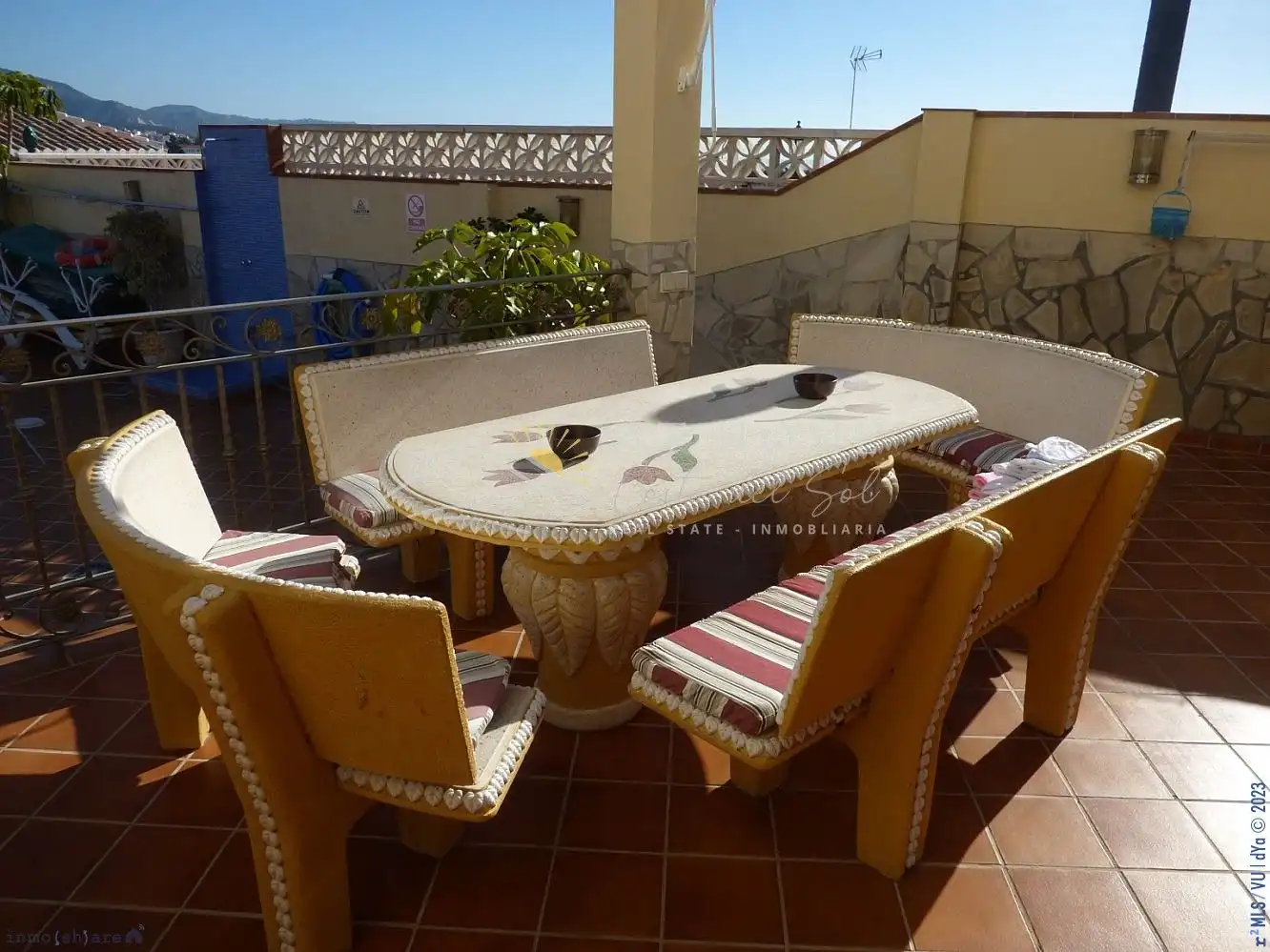 Terraza de Casa o chalet en venta en Nerja con Aire acondicionado, Calefacción y Jardín privado