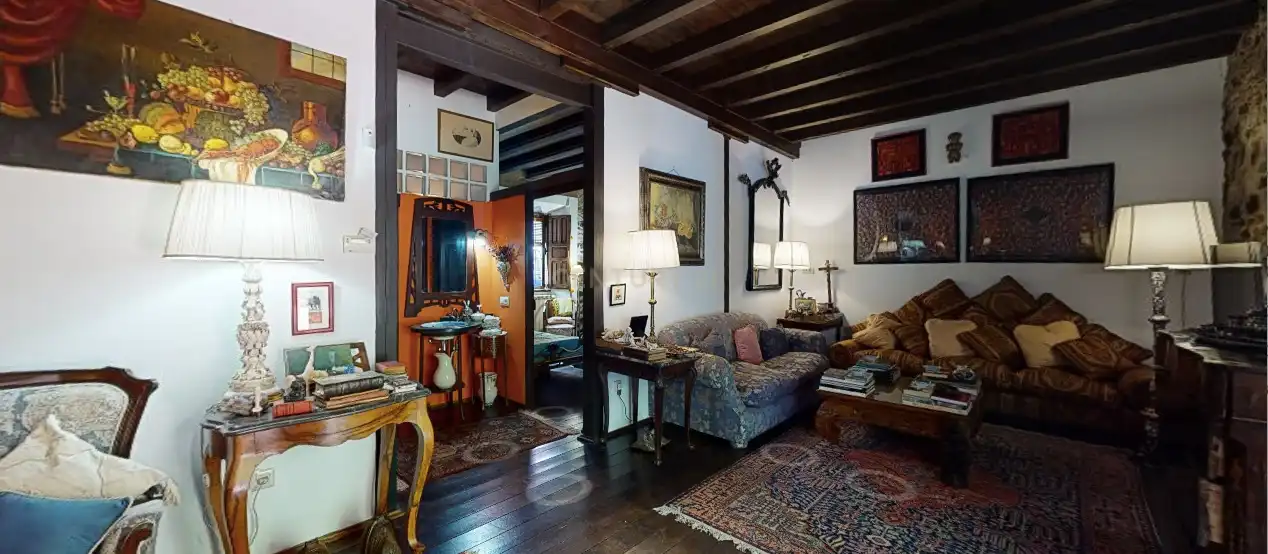 Living room of Houses for sale in Piedrabuena  with Air Conditioner, Private garden and Storage room