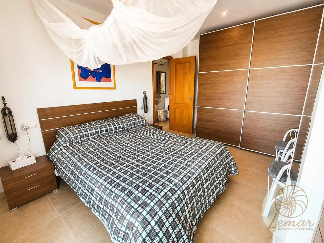 Schlafzimmer von Dachboden zum Verkauf in L'Ametlla de Mar  mit Klimaanlage, Heizung und Terrasse