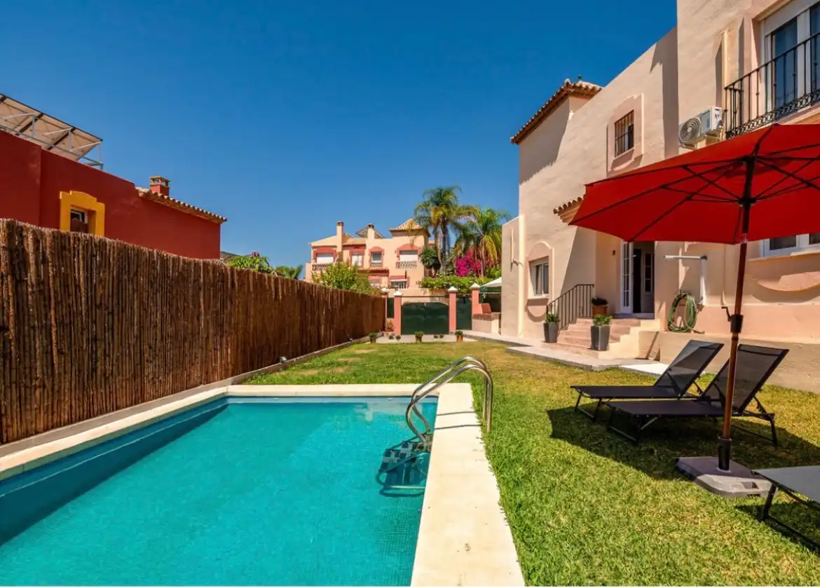 Exterior view of Houses for sale in Marbella  with Air Conditioner, Private garden and Terrace