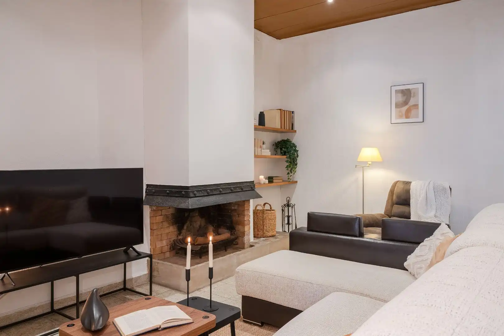 Sala de estar de Piso en venta en Mataró con Aire acondicionado, Calefacción y Trastero