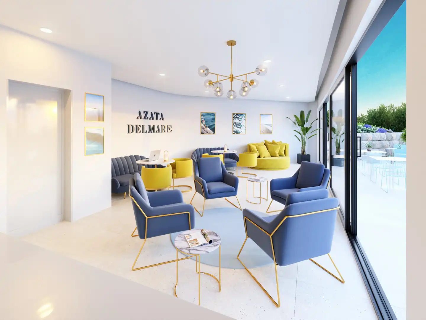 Sala de estar de Ático en venta en Casares con Terraza, Trastero y Piscina