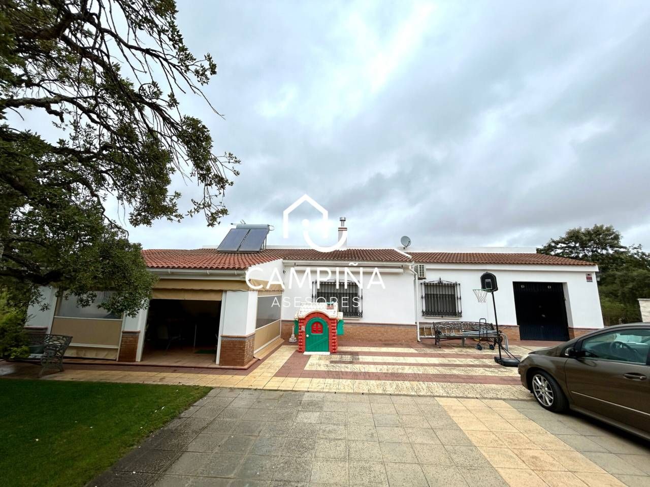 Vista exterior de Finca rústica en venda en Beas amb Aire condicionat, Jardí privat i Terrassa