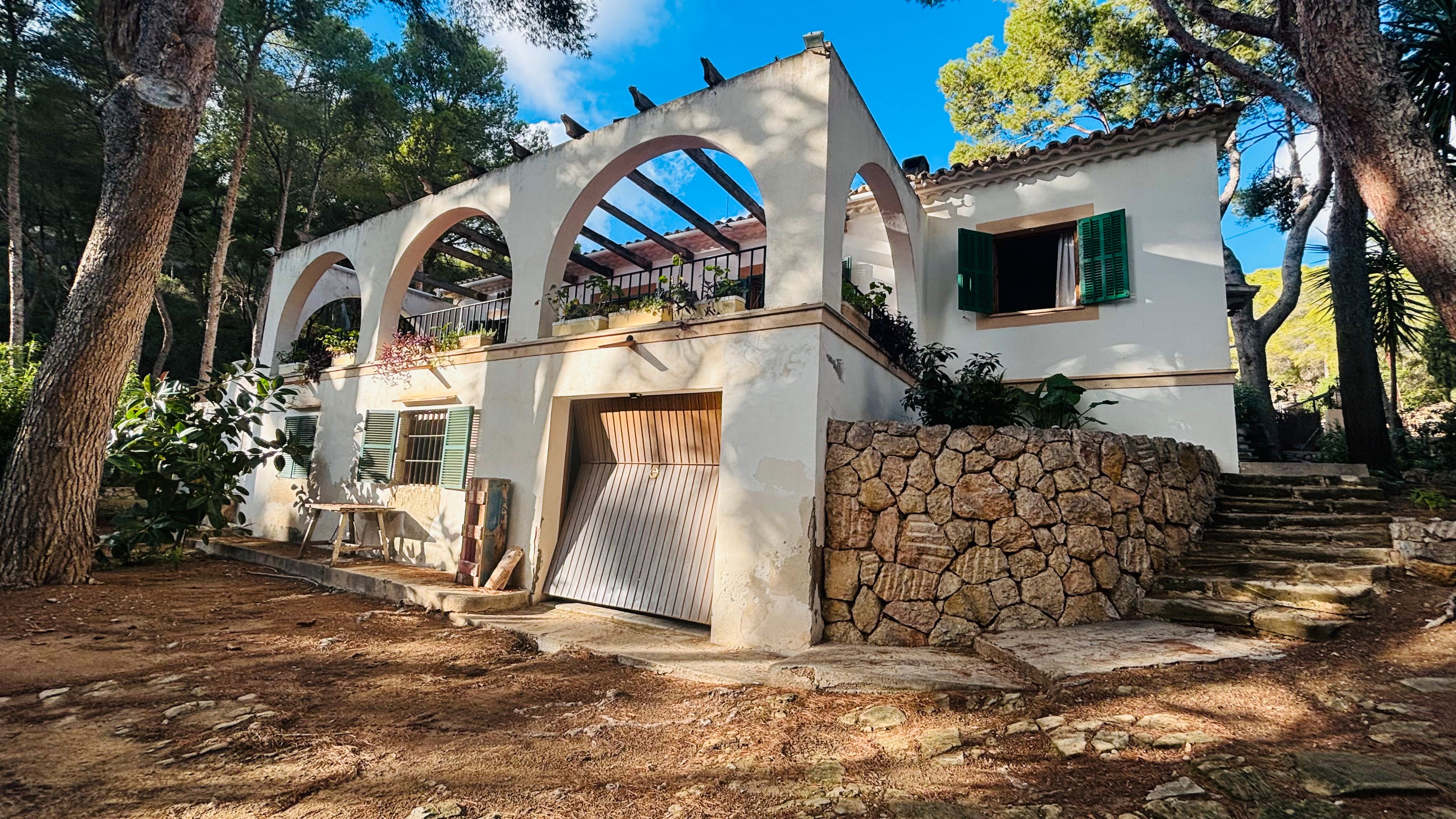 Exterior view of Single-family semi-detached for sale in Calvià  with Furnished