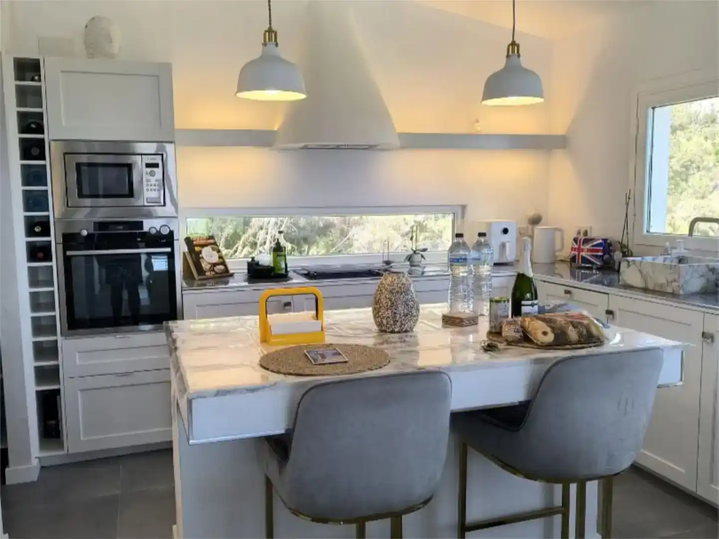Cocina de Casa o chalet de alquiler en Sant Pere de Ribes con Aire acondicionado, Jardín privado y Piscina