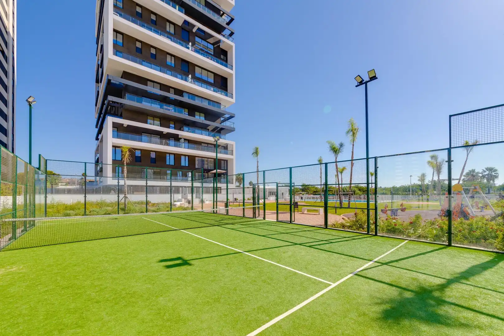 Terraza de Apartamento en venta en Calpe / Calp con Aire acondicionado, Calefacción y Jardín privado