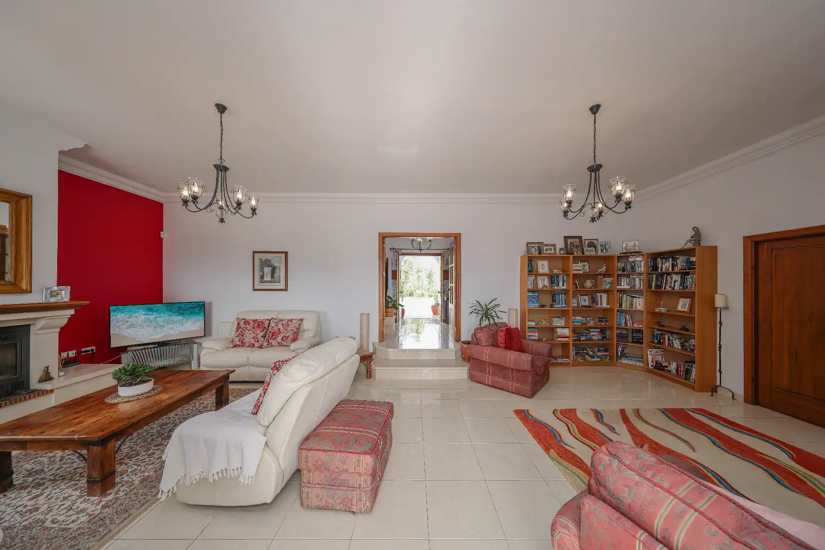 Sala de estar de Casa o chalet en venta en Casarabonela con Aire acondicionado, Jardín privado y Piscina