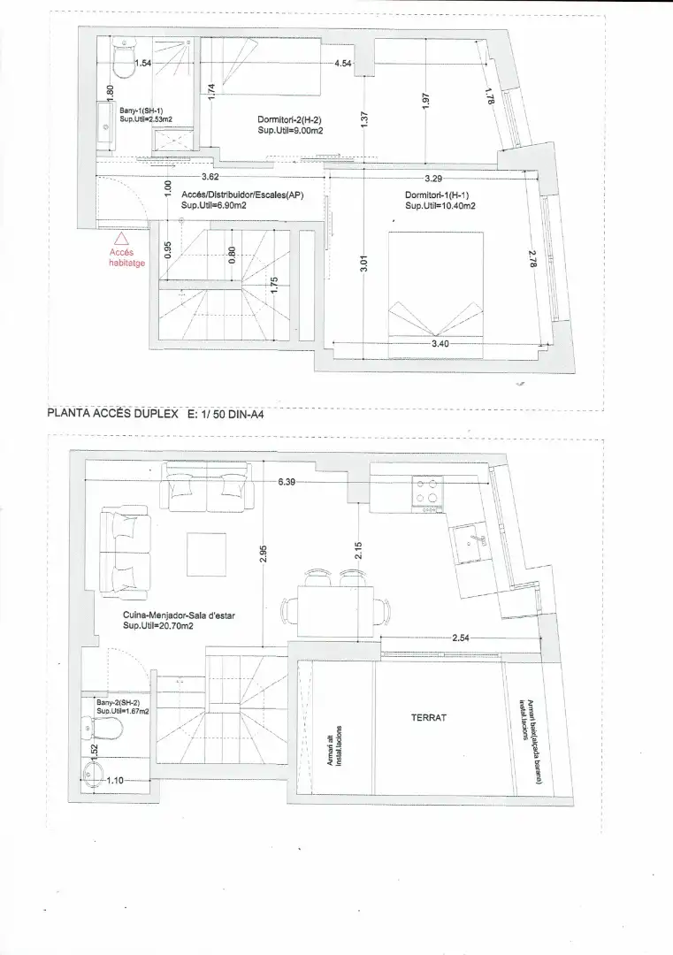 Penthouse with lift for sale in Centre