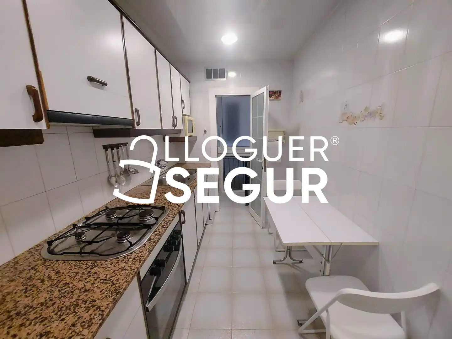 Kitchen of Flat for rent in Barcelona  with Air Conditioner, Heating and Furnished