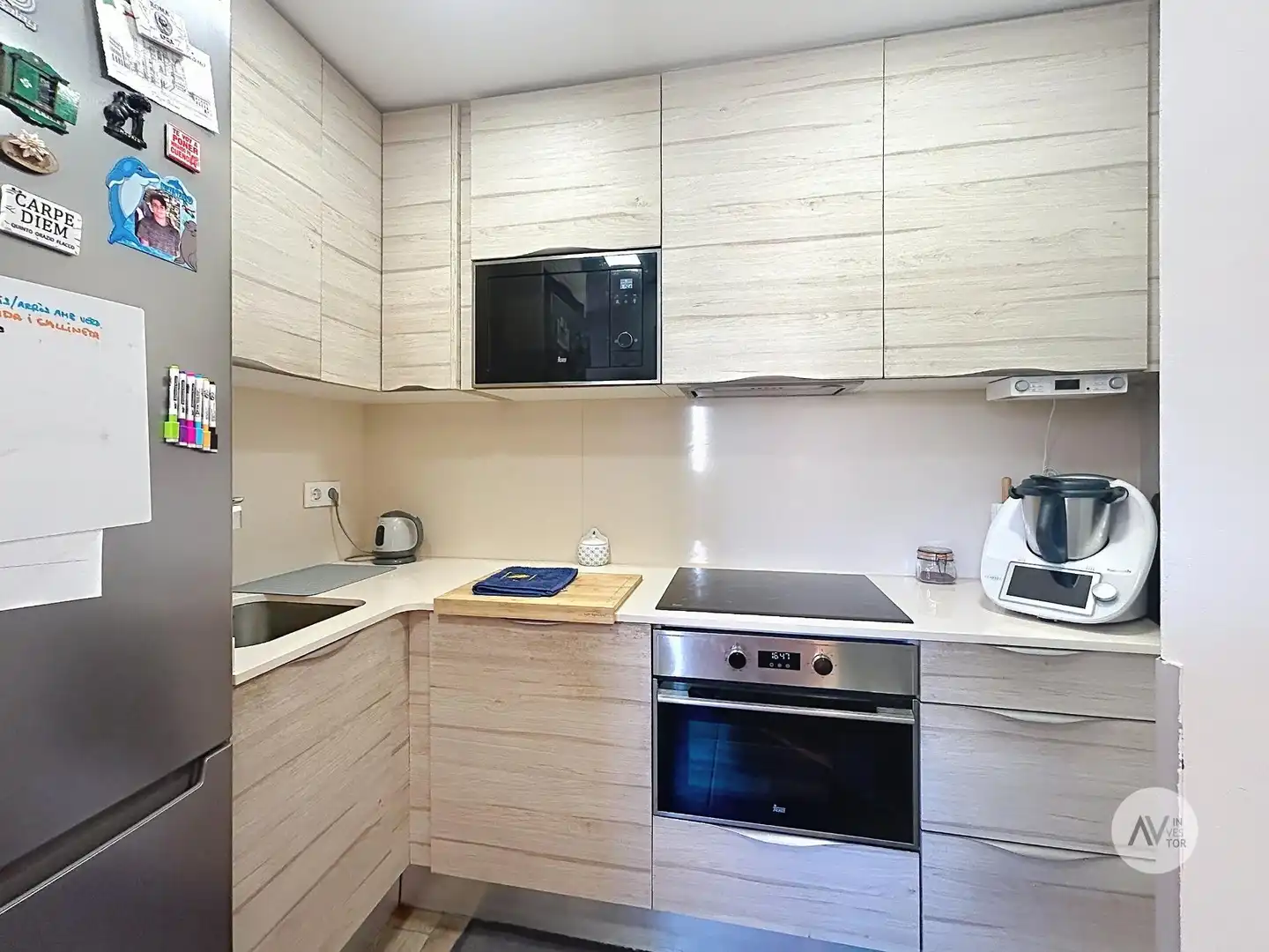 Cocina de Apartamento en venta en Barcelona con Aire acondicionado, Calefacción y Parquet