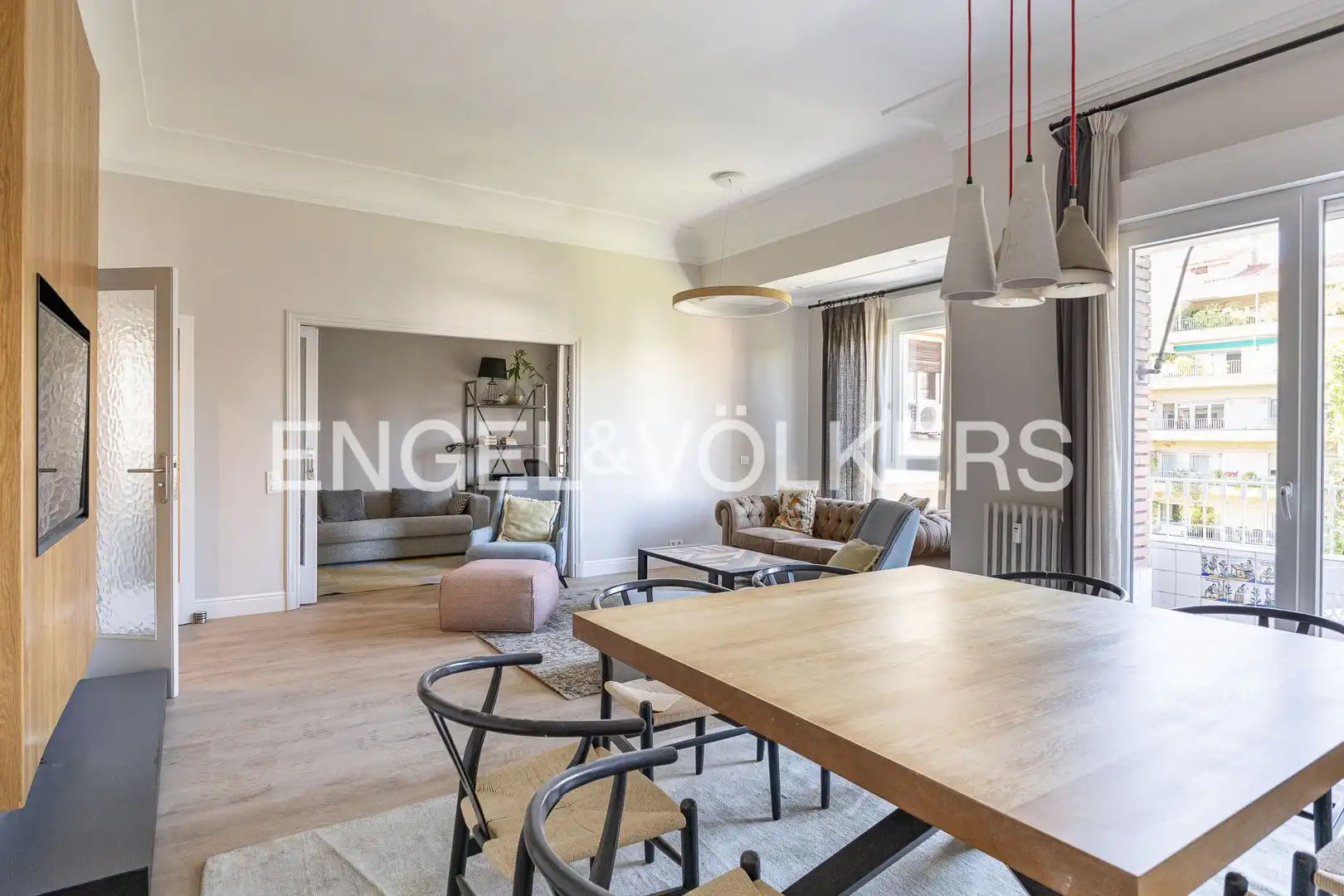 Sala de estar de Piso de alquiler en Madrid con Aire acondicionado, Calefacción y Terraza