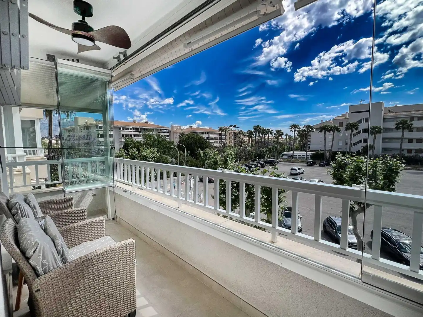 Balcony of Apartments for sale in L'Alfàs del Pi  with Air Conditioner, Private garden and Terrace