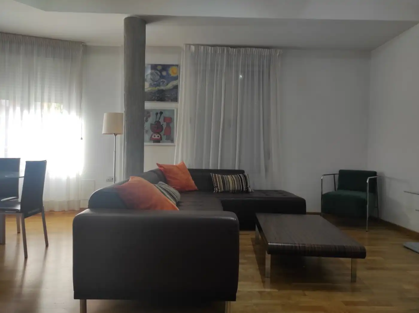 Wohnzimmer von Wohnungen zur Miete in Elche / Elx mit Klimaanlage, Möbliert und Balkon