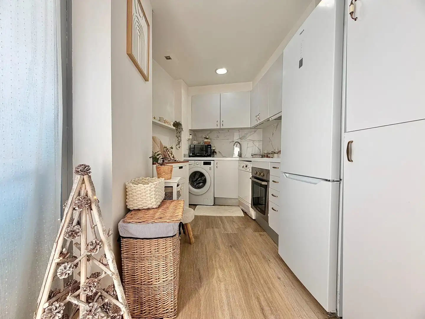 Kitchen of Flat for sale in Terrassa  with Heating, Parquet flooring and Terrace