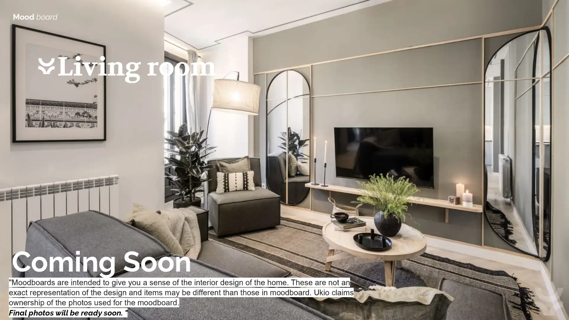 Sala de estar de Apartamento de alquiler en Barcelona con Aire acondicionado, Calefacción y Amueblado