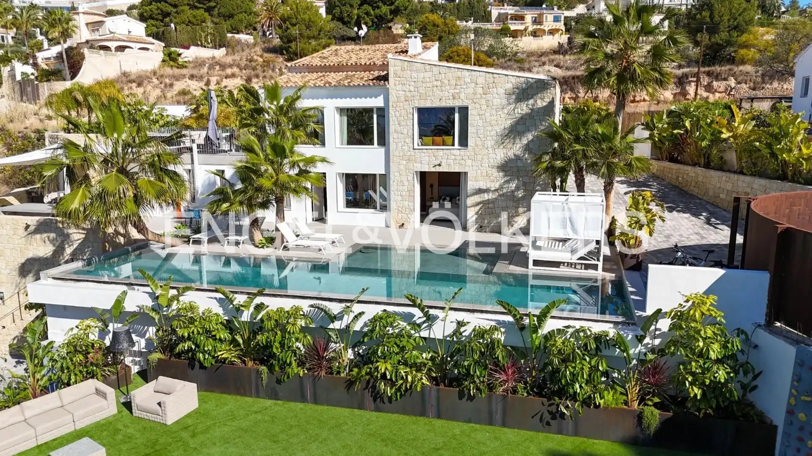 Vista exterior de Casa o chalet de alquiler en Jávea / Xàbia con Aire acondicionado, Calefacción y Jardín privado