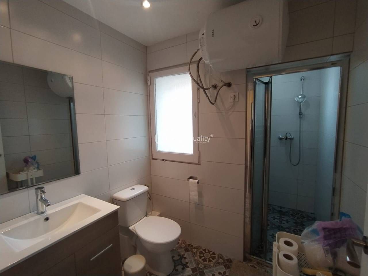 Bathroom of House or chalet for sale in  Barcelona Capital  with Air Conditioner, Parquet flooring and Terrace