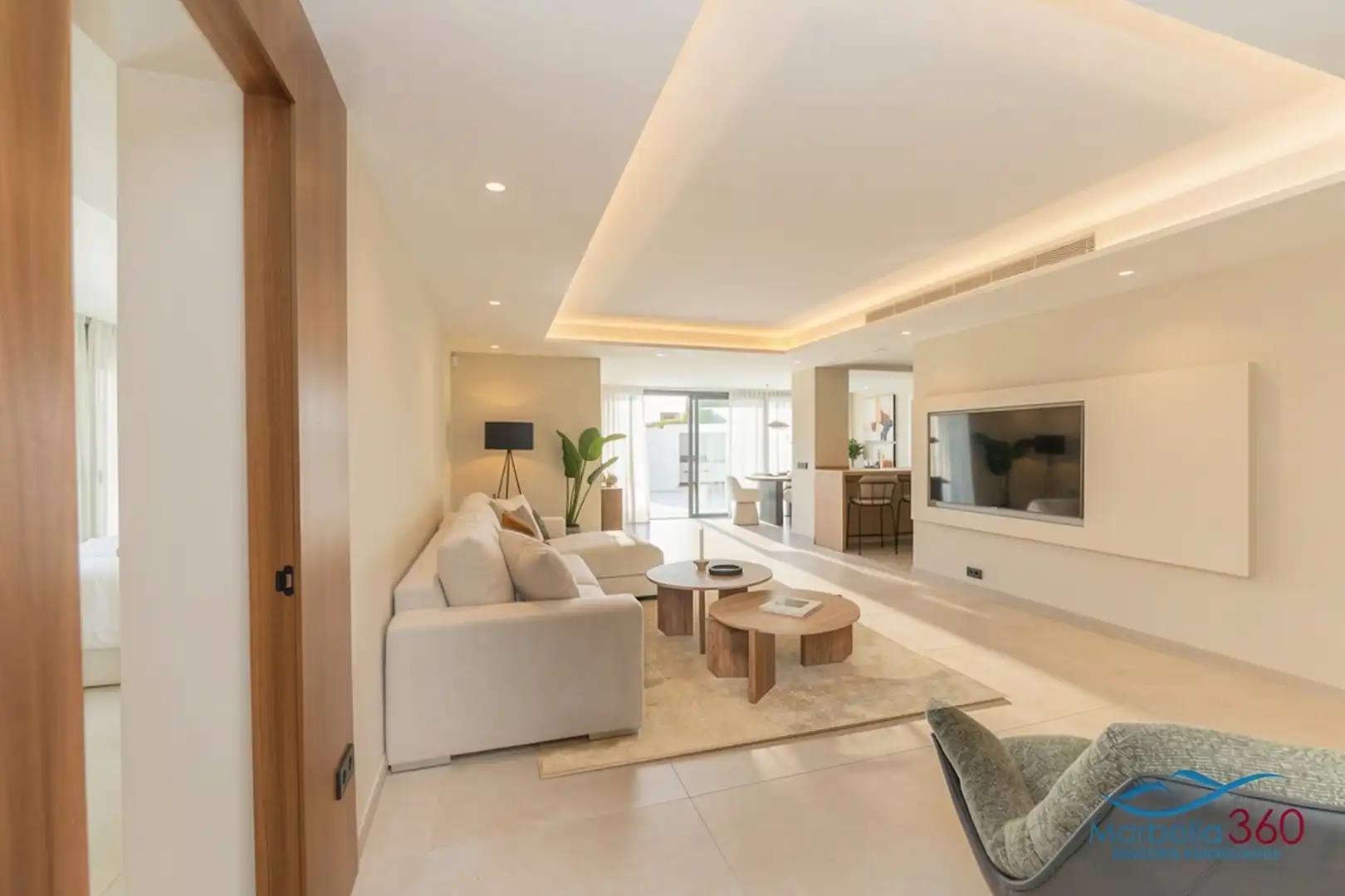 Sala de estar de Casa o chalet en venta en Estepona con Aire acondicionado, Calefacción y Jardín privado