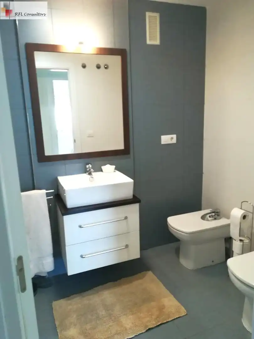 Baño de Apartamento de alquiler en Torreblanca con Jardín privado, Terraza y Amueblado
