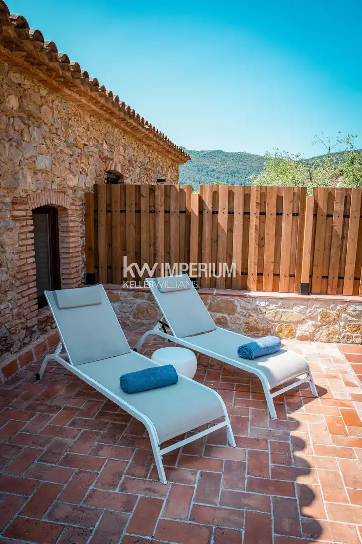 Terrassa de Casa o xalet en venda en Colldejou amb Aire condicionat, Jardí privat i Terrassa