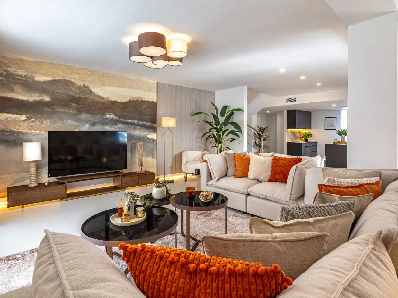Sala d'estar de Casa o xalet en venda en Mijas amb Aire condicionat, Calefacció i Jardí privat